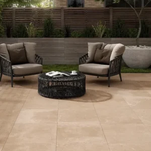 Alor Outdoor Beige Stone Effect Floor Tiles