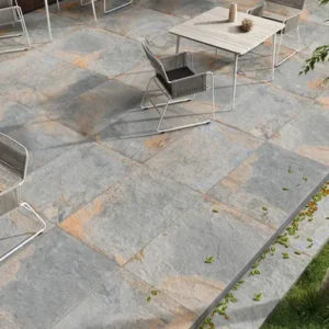 Montley Outdoor Light Grey Stone Effect Floor Tile
