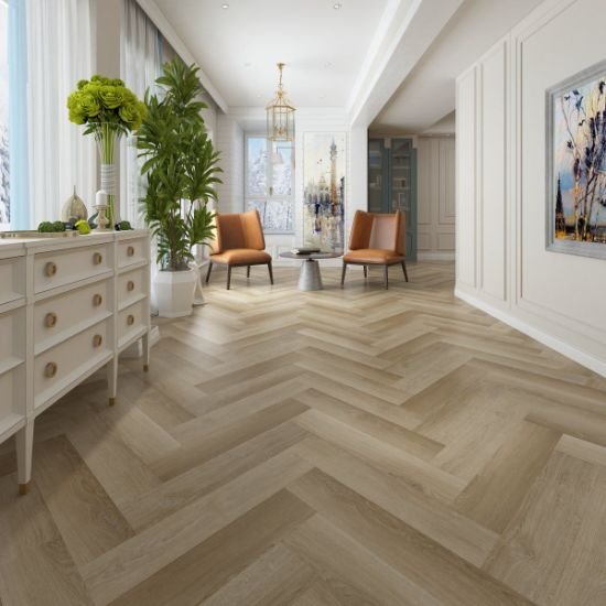 Stylish Herringbone Wood Flooring
