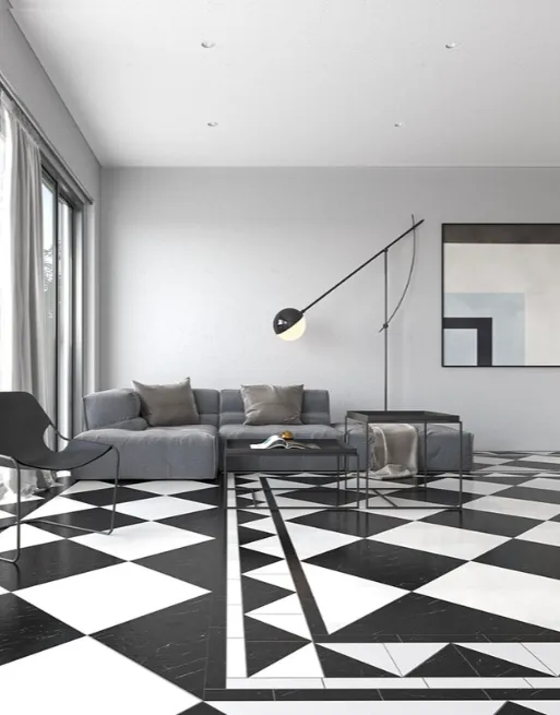 Black Polished Marble Tile