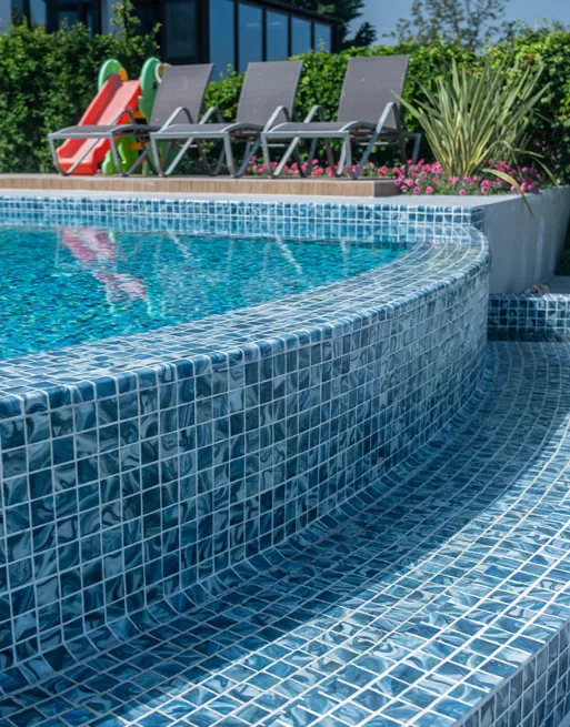 Breaktide Polished 2x2 Recycled Glass Mosaic