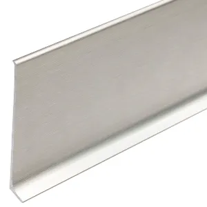 Brushed anode platinum aluminum skirting board
