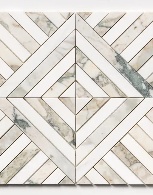 Calacatta Green Honed Ponte Marble Mosaic - Image 2