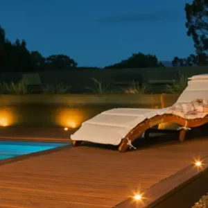 Composite Decking Sample in Tiki Torch 2