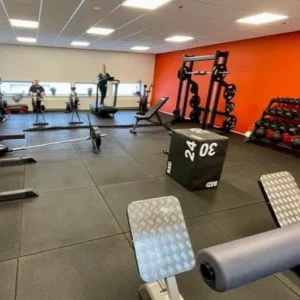 Flatline PRO Solid Grey Rubber Gym Tile