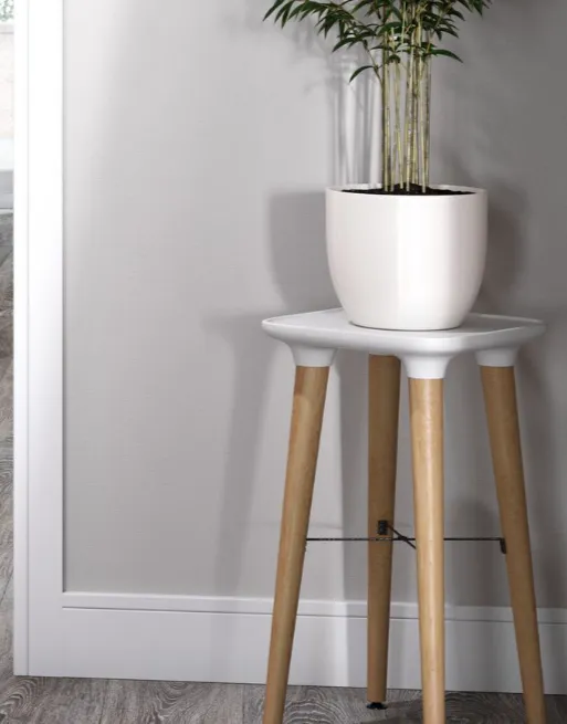 Howdens 4.2m Burford White Primed MDF Skirting Board 1