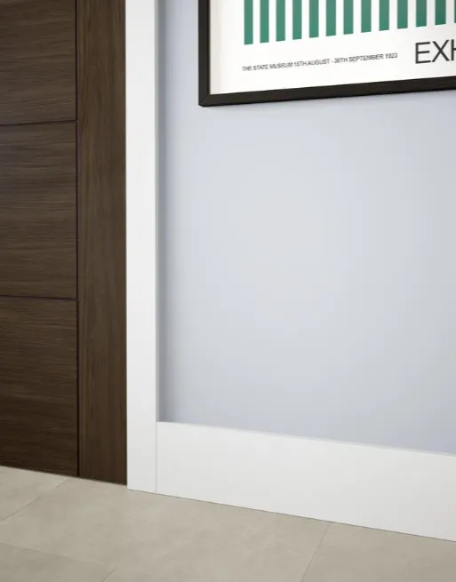 Howdens 4.2m Square White Primed MDF Skirting Board - Image 2