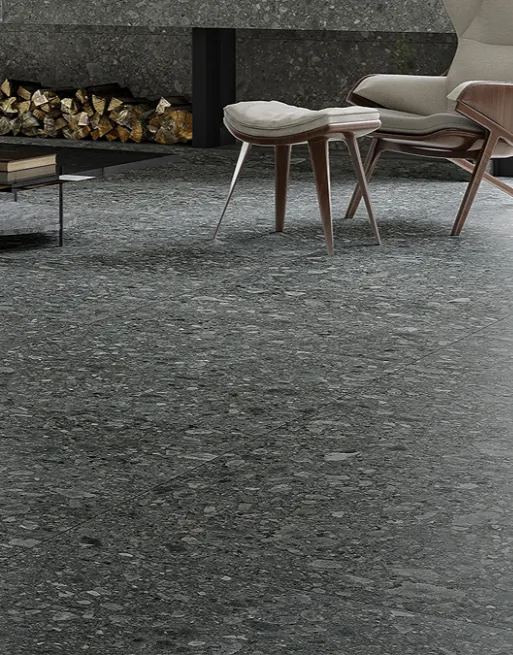 Maroni Black Terrazzo Effect Wall & Floor Tiles