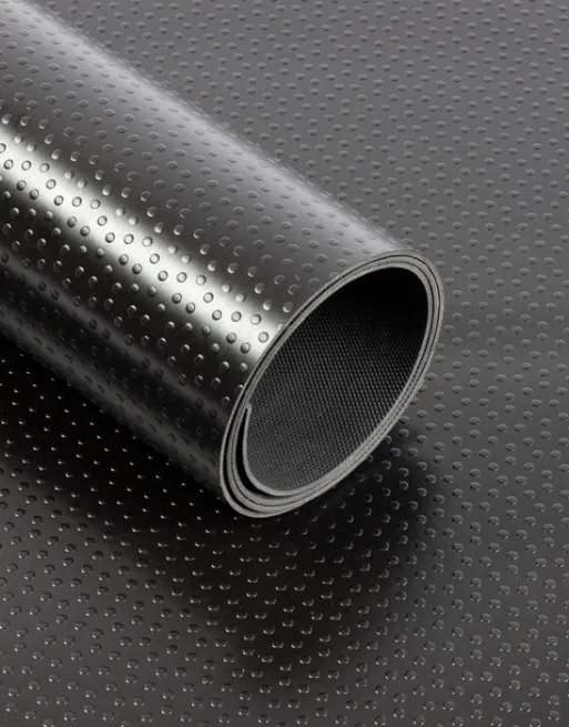 PVC Vinyl Flooring Dots Black