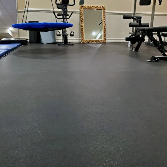 Shock-Absorbent Rubber Flooring