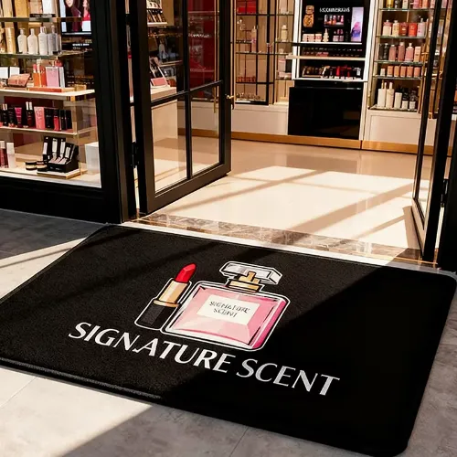 Custom Logo Mat For Barber Shop