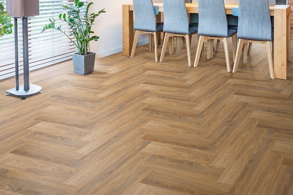 Herringbone SPC flooring