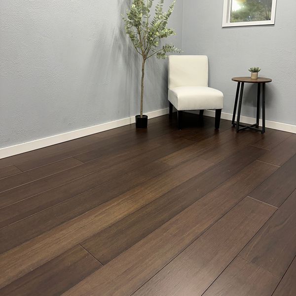 Chestnut Charm Engineered Bamboo in room
