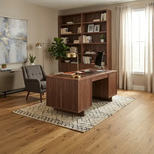 Chestnut Hill Brown Flooring in Home Office