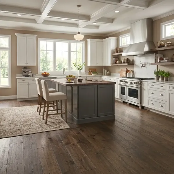 Esplanade Brown Flooring in Kitchen
