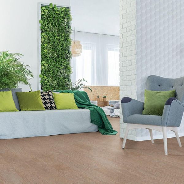 Fashionable Cement Look Cork in Room