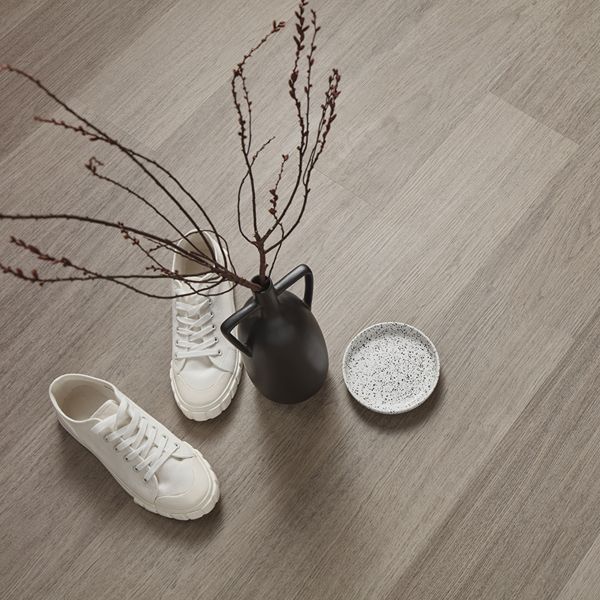 Grey Oak Dining Room Flooring Closeup