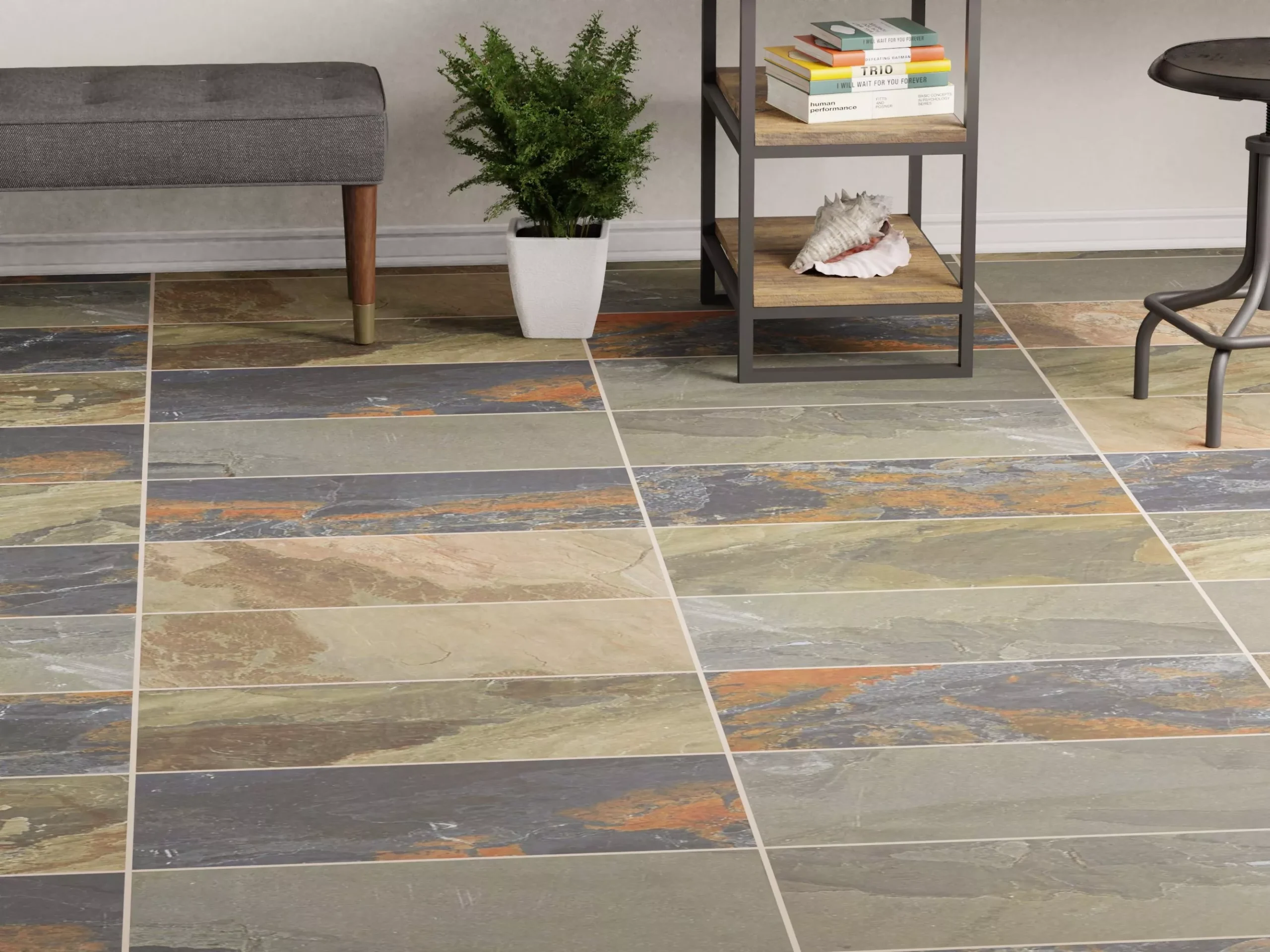 Multicolor Slate Terrazzo Flooring
