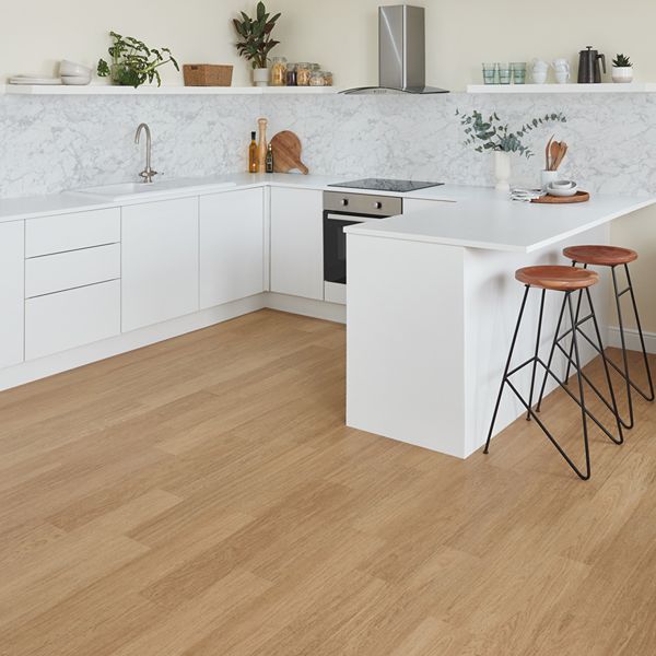 Natural Oak Flooring in Kitchen