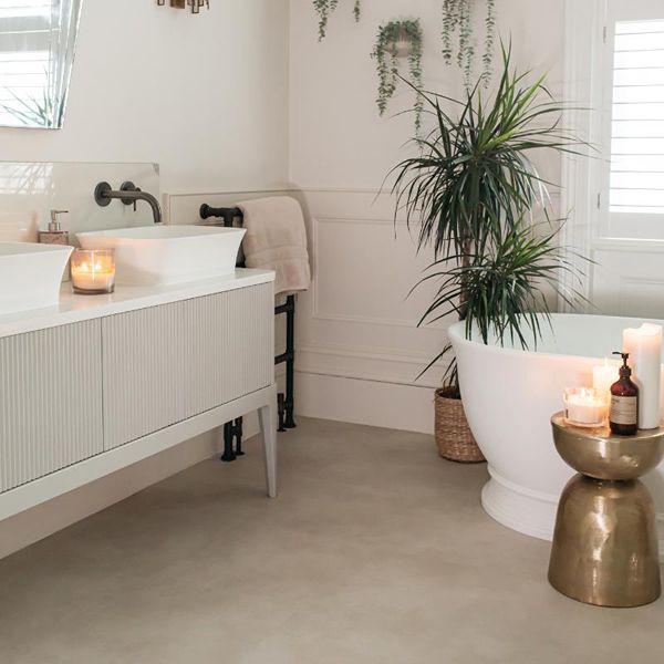Nuance Off White Bathroom Floor Tile In Bathroom