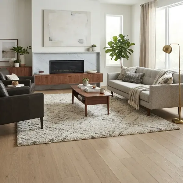 Sandpoint Brown Flooring in Living Room
