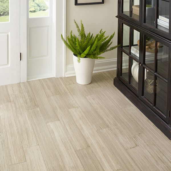 Winter Sky Engineered Strand Bamboo in Room