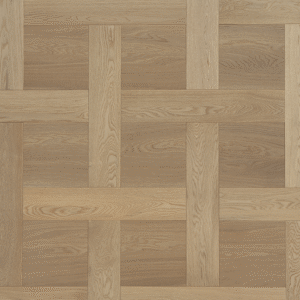 White UV Oiled Oak Basket weave Flooring