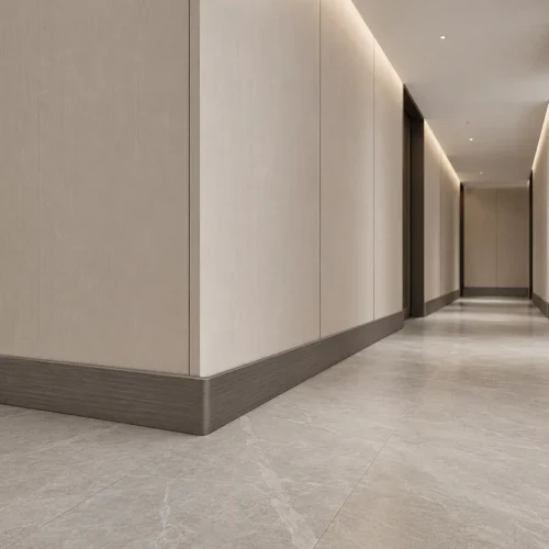 80mm Ash Wood Grain WPC Skirting Board