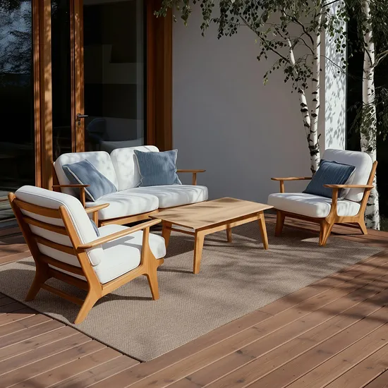 Brown Textured Outdoor Rug