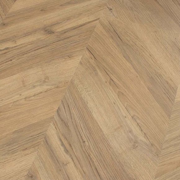 Dark Oak Chevron Effect Flooring - Image 2