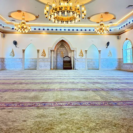 Gold Mosque Carpet Row Design 1