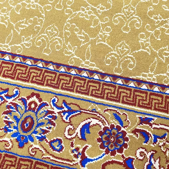 Gold Mosque Carpet Row Design 2