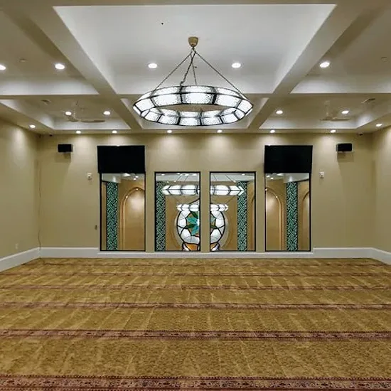 Gold Mosque Carpet Row Design
