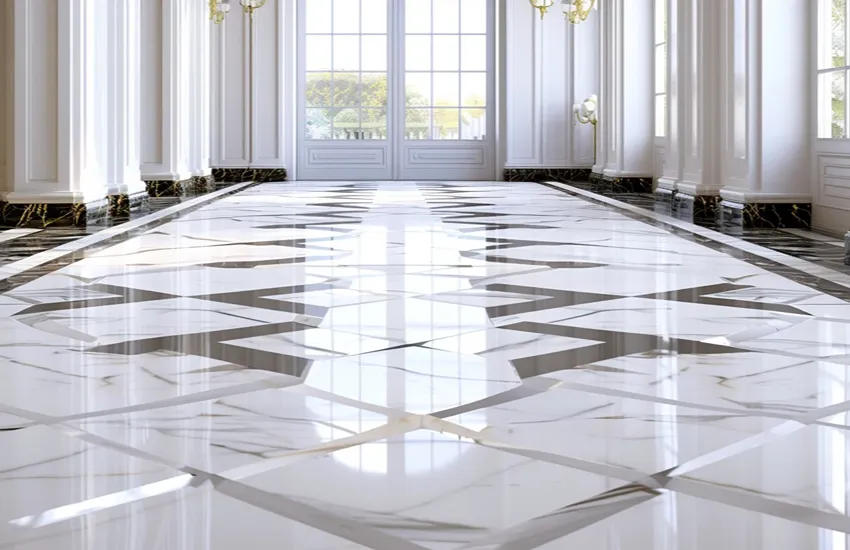 Honed Marble for a Softer Look Floors