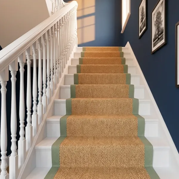 Murdoch Sage Green Stair Carpet