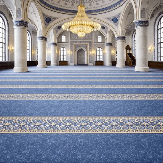 Sky Blue Mosque Carpet