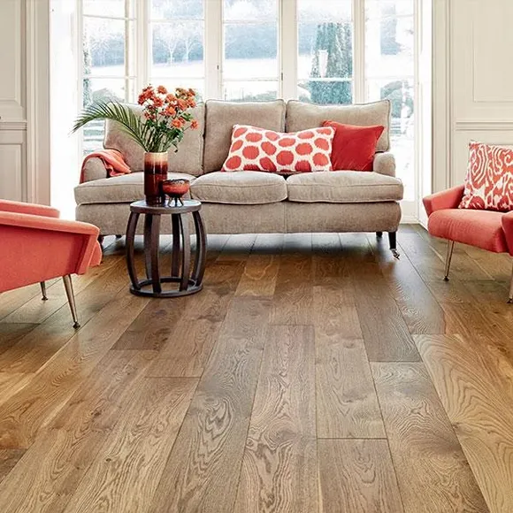 Tawny Brown Rustic Oak Engineered Flooring