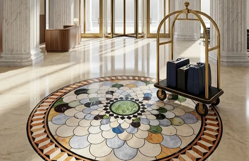 Waterjet Medallions Marble Floors